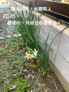 12月28日・・・2025年最後の月命日の墓参り🙏